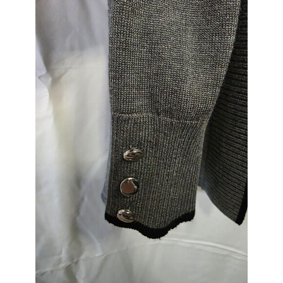 89TH MADISON Women's Open Front Cardigan S Misty H Grey Style ESF21203 NWT - Picture 3 of 4